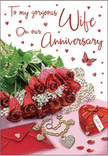 This anniversary card artwork feels like a tender tableau staged in a peaceful Chiswick sitting room, the kind where afternoon light washes gently over bookshelves and flowers after a walk along the riverside. At the centre of the composition is a compact bouquet of red roses, each bloom at its peak, petals rich and velvety with a subtle shine, giving the impression of flowers freshly arranged by a careful hand at a Chiswick florist. Slender stems of greenery weave between the roses, their cooler green tones providing a soft, leafy frame that enhances the depth and shape of each blossom. Near the flowers sits a neatly aligned envelope in a creamy white, angled just enough to show its smooth surface and the hint of a message concealed within. A heart-shaped keepsake box in a deep red hue gently anchors one side of the image, its lid rounded and slightly reflective, suggesting a small but meaningful gift. Close by, a piece of delicate jewellery rests in a loose curve, catching highlights in fine threads of metal that echo the motif of love and connection. Scattered across the background are tiny hearts, some shimmering like delicate sequins, others more understated, drawing the eye around the composition. A solitary butterfly motif floats near the roses, implying motion and a quiet sense of magic, like the flutter of nerves before a special anniversary dinner. The overall mood is warm and contemplative, evoking the simple pleasure of returning home in Chiswick to discover flowers, gifts, and a carefully chosen card waiting as a gentle tribute to years of shared life and affection.